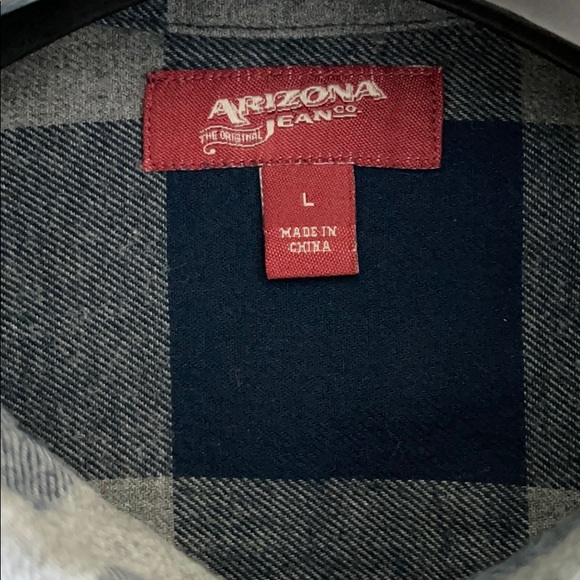 Arizona Jeans Button Down Collared Casual Shirt L - Picture 6 of 7